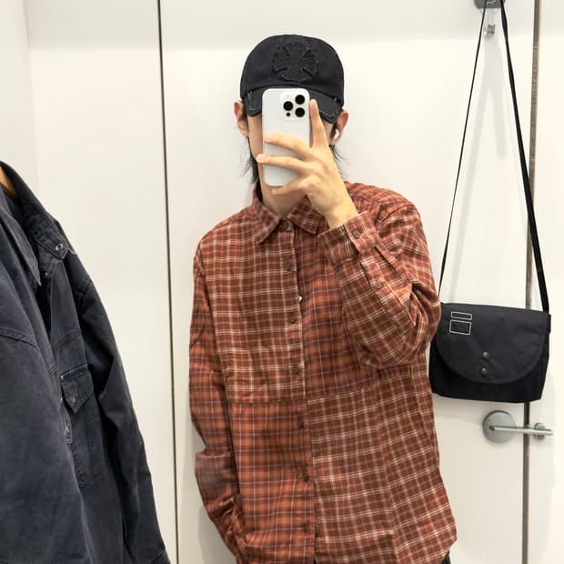 유니클로 jw앤더슨 체크셔츠