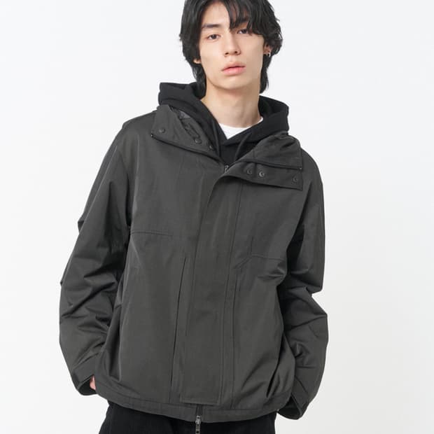미세키서울 맨 하이넥 후디 쉘 파카
