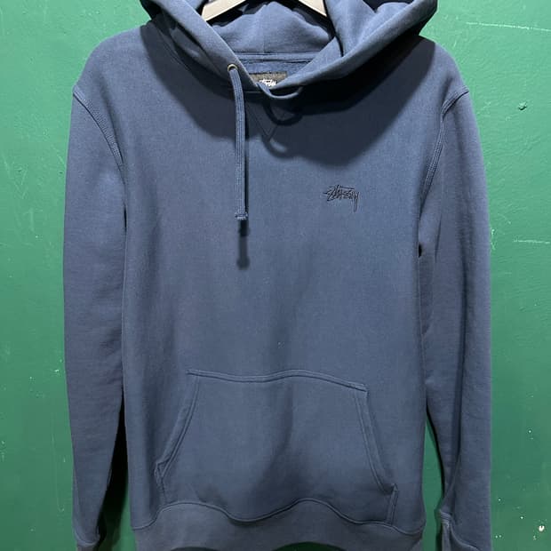 스투시 후드티 네이비 M