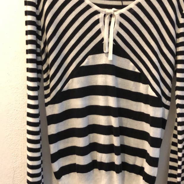 스트라이프 니트