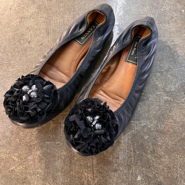 랑방 LANVIN 38 플랫 슈즈