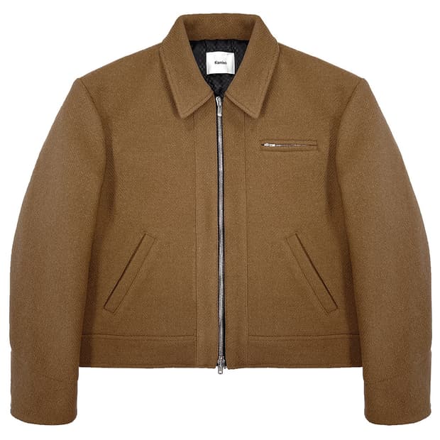 [3] 카미엔 그리드 울 자켓 카멜