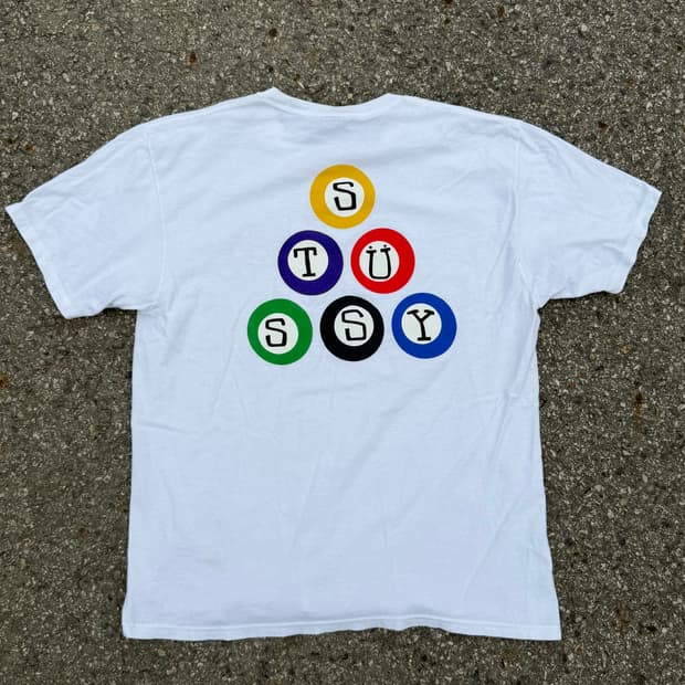 Stussy 스투시 빌리아드 반팔 티셔츠