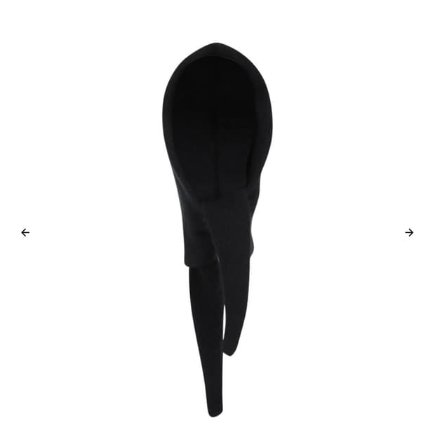 아모멘토 Hairy Balaclava Scarf, Black