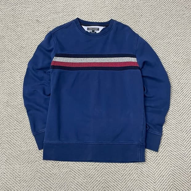 타미힐피거 자수 맨투맨 v0060