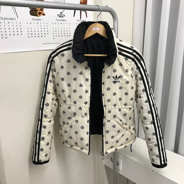 아디다스 리버시블 양면 숏패딩