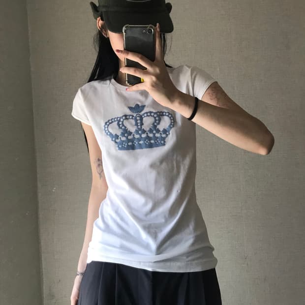 아디다스x미시엘리엇 슬림핏 탑