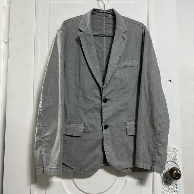 시리즈 코튼린넨 가먼트다잉 블레이저