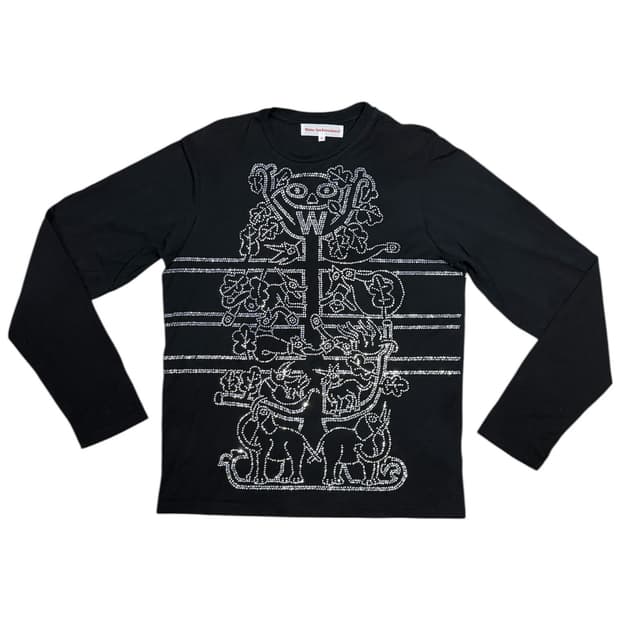 월터 반 베이렌동크 라인스톤 폭탄 롱슬리브 티셔츠