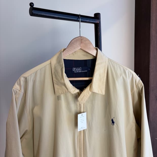 16100 - 폴로 랄프로렌 아이보리 블루종 자켓