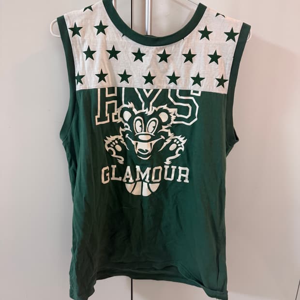 Hysteric Glamour 파이어 베어 컬리지 슬리브리스
