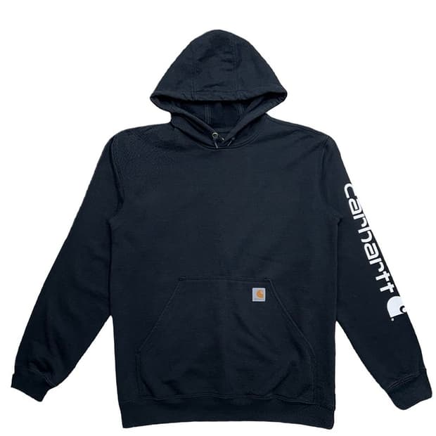 칼하트 루즈핏 미드웨이트 기모 후드 블랙 M