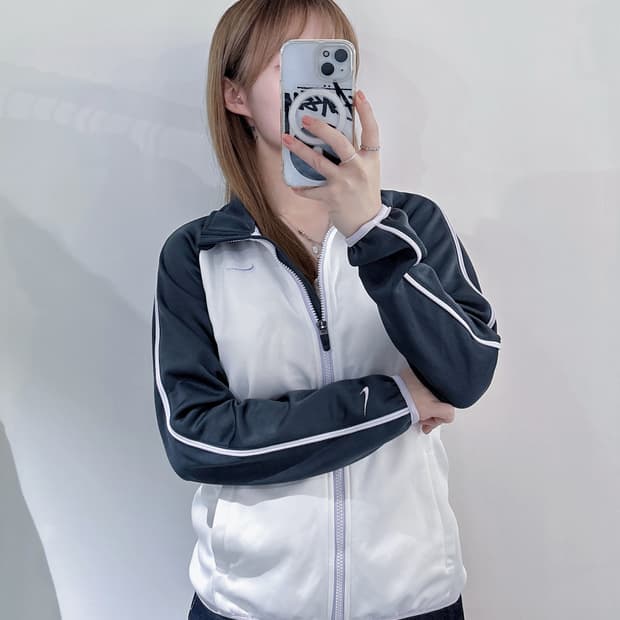 나이키 스우시 배색 트랙탑