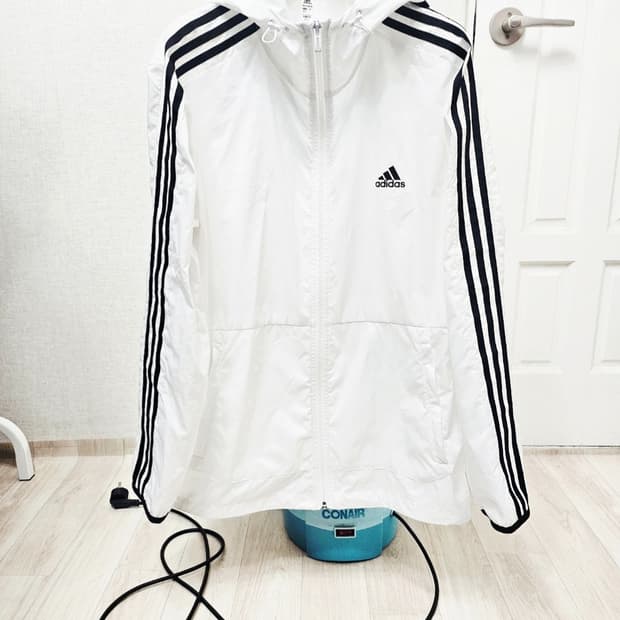 (110)2XL ☆초대장급☆ 아디다스 3S우븐 [흰검] 바람막이