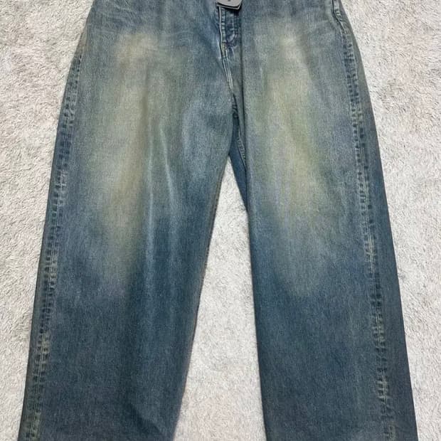 [M] 발렌시아가 코티드 라지배기 중청 데님진