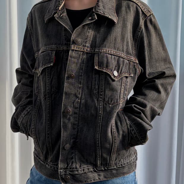 [M]리바이스 Levi's 00s 흑청 트러커 자켓