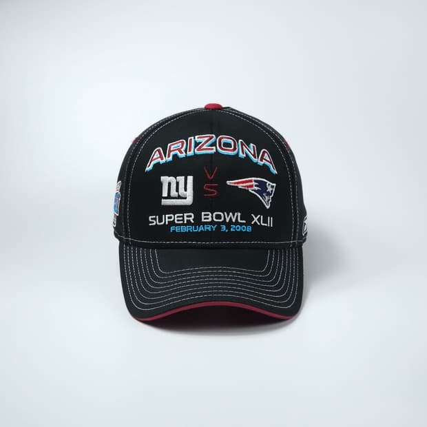 리복 2008 슈퍼볼 XLII 올드빈티지 NFL 볼캡 모자