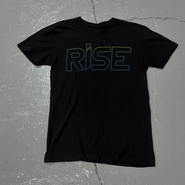 RISE / Buddies 빈티지 블랙 티셔츠
