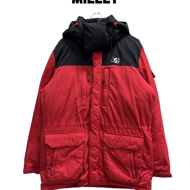 (100) 밀레 구스다운 패딩 자켓 레드
