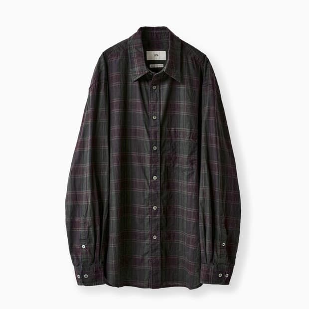 Japan Ink-Dyed Vintage Cotton 포이카셔츠