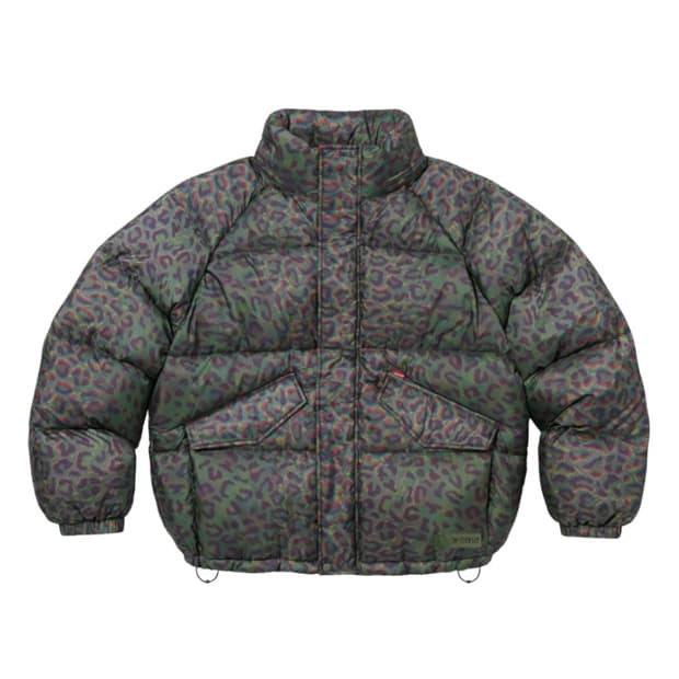 슈프림 700필 다운자켓 레오파드 M