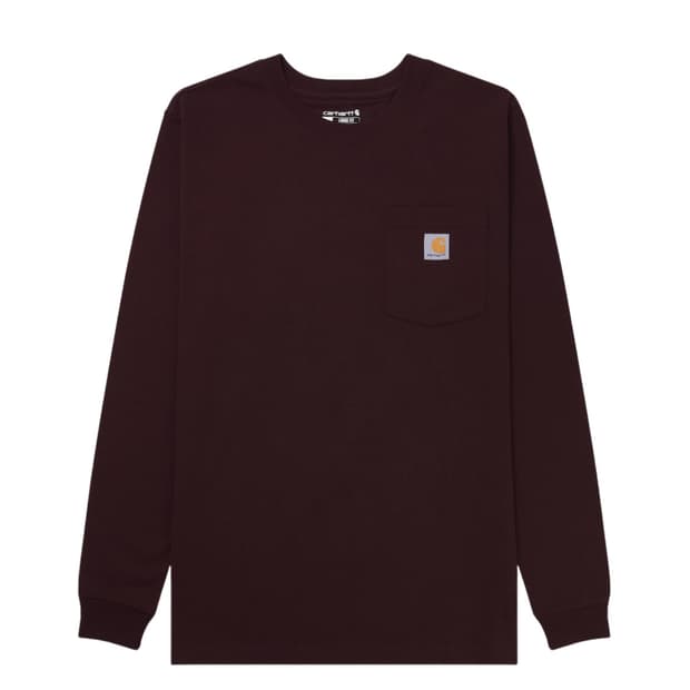 칼하트 롱슬리브 와인색 XS