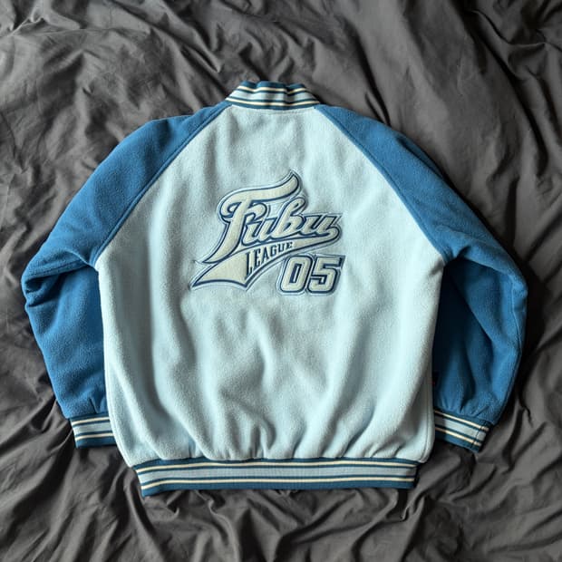 후부(Fubu) 리그 블루종 점퍼 바시티 자켓