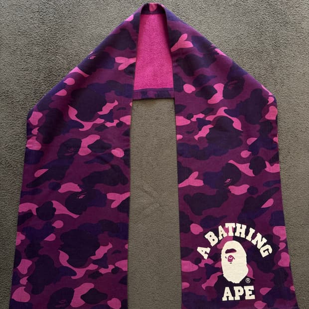 베이프 컬리지 카모 목도리 처분 
