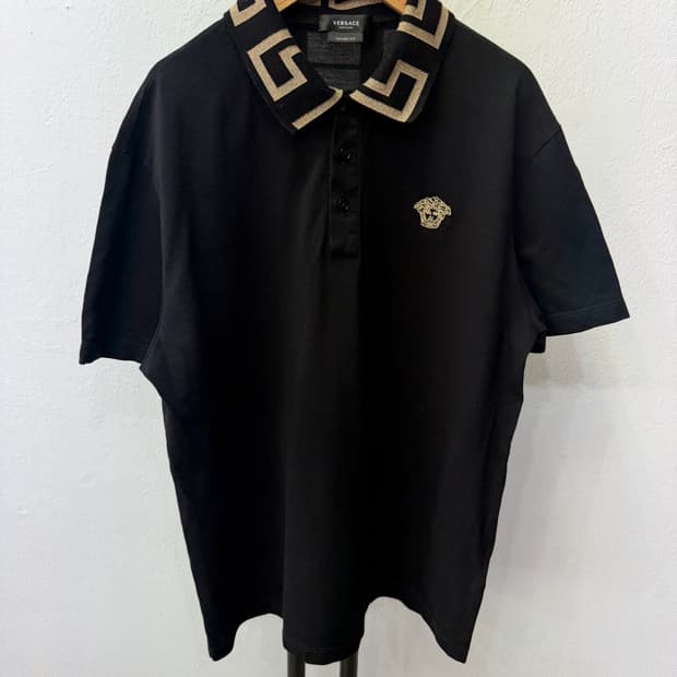 정품) 베르사체 신형 남성 블랙 메두사 PK 반팔티 XL