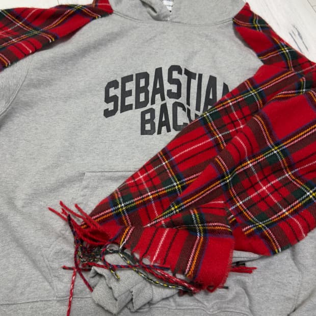 스키즘 인듀싱 MUFFLER HOODIE GREY M사이즈