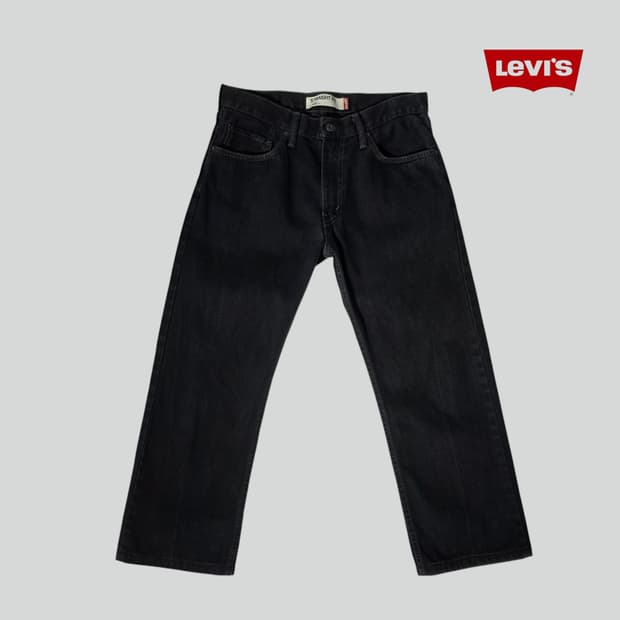 [W31L30]00s 리바이스 505 스트레이트핏 블랙 데님 팬츠