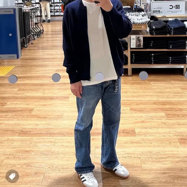 31x30)리바이스 517 DARK BLUE 부츠컷