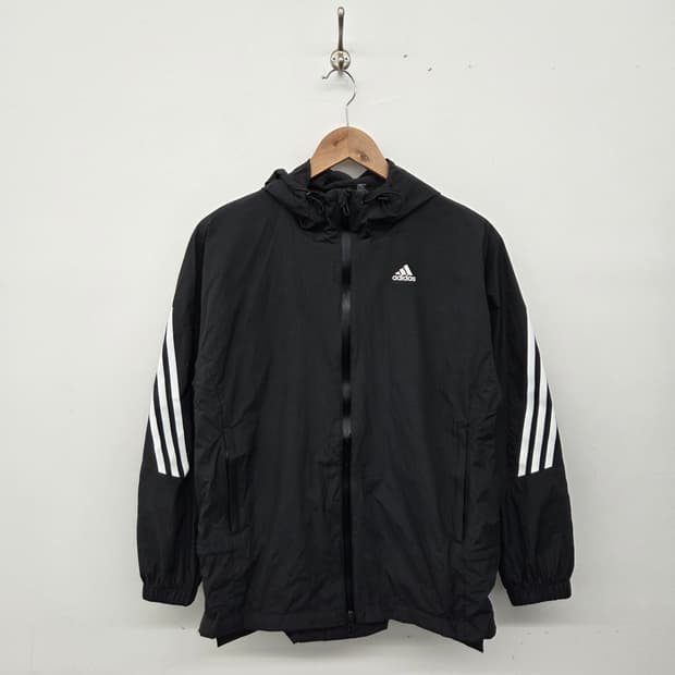 아디다스 삼선 후드 바람막이 블랙 남s