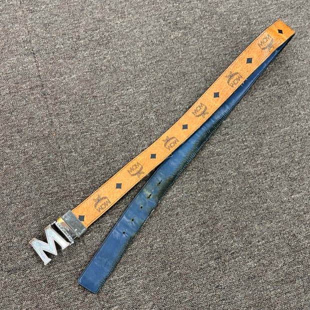 MCM 양면 레더 벨트