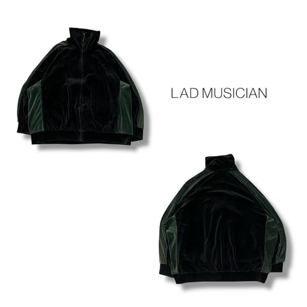  라드뮤지션 배색 벨벳 집업 y14316