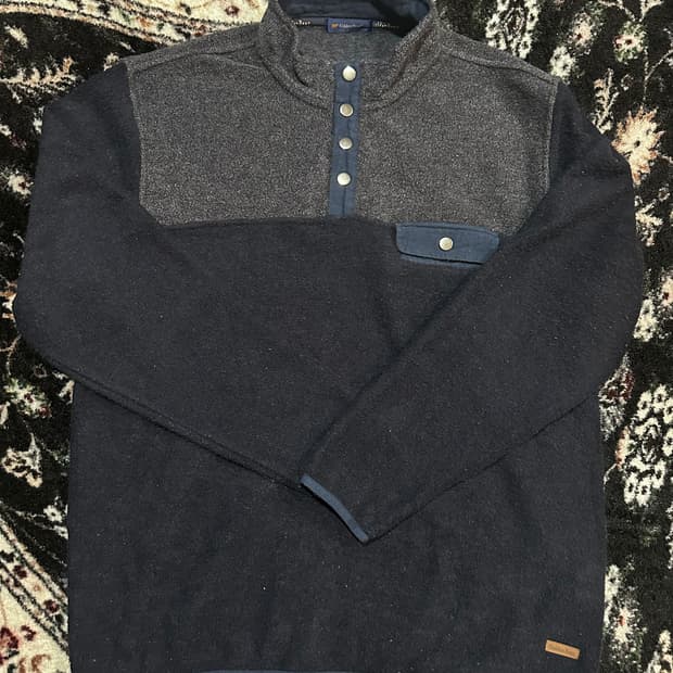 GOLDENBEAR 골든베어 하프집업 버튼 후리스