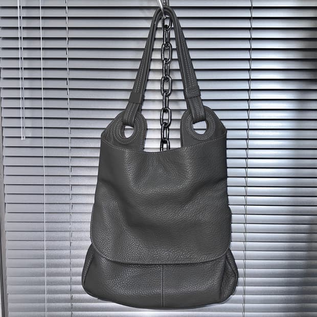 빈티지 라운드 가죽 가방