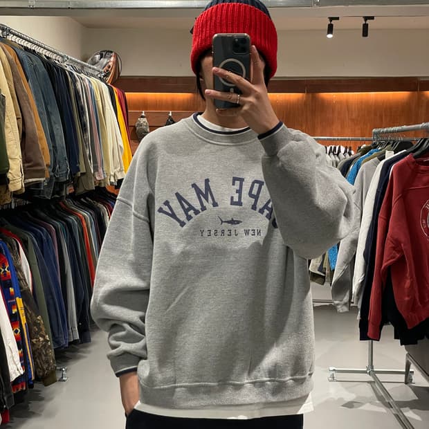 빈티지 CAPE MAY 맨투맨 티셔츠  