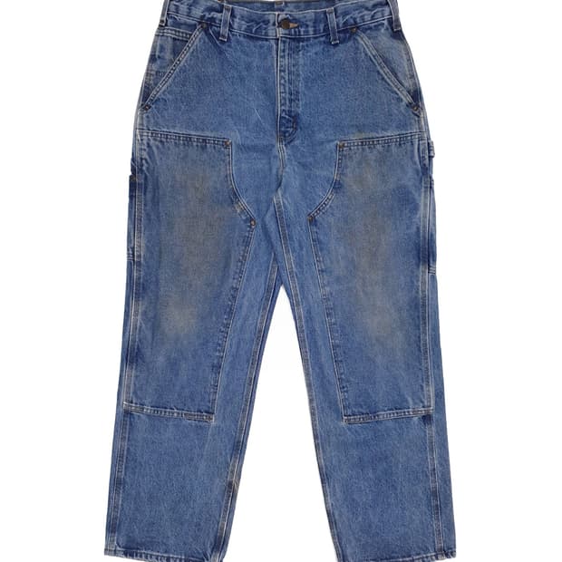 칼하트 더블니 데님 B73 에이징 34 (32~33)