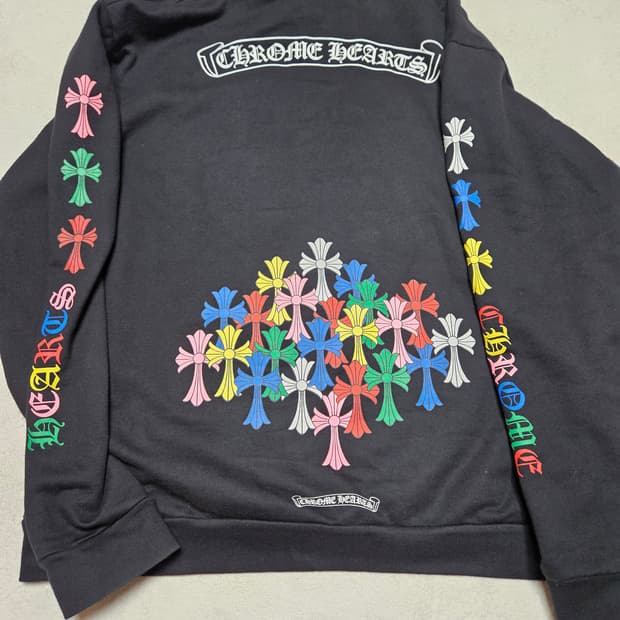  [XL] 크롬하츠 멀티컬러 크로스 후드티