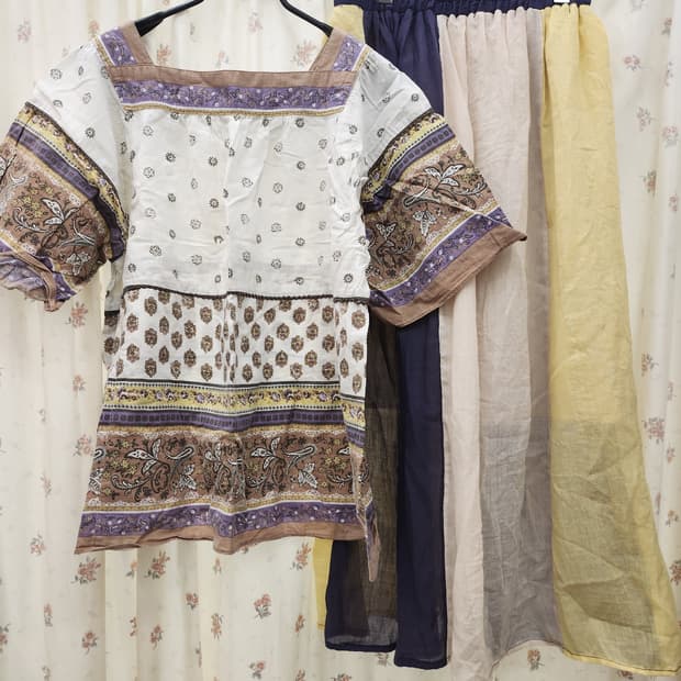 (지구샵) 노랑히피 코디2세트 