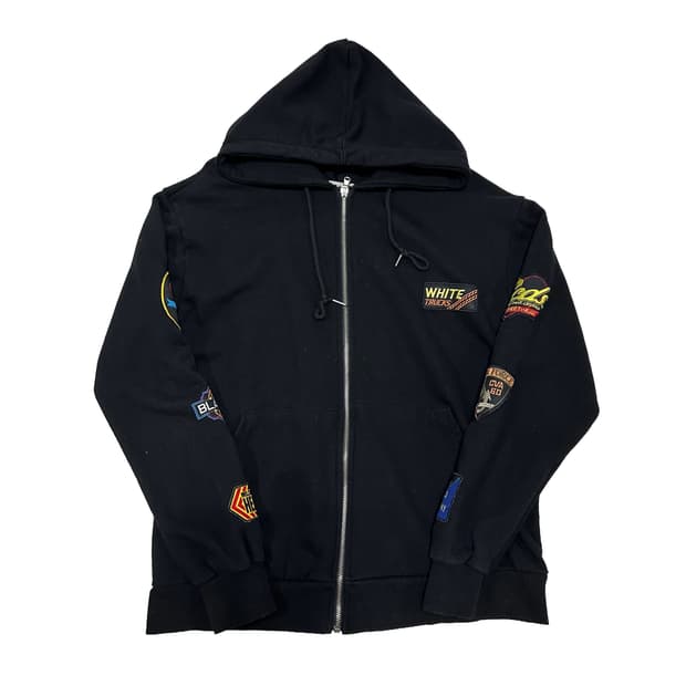 빈티지 와팬 후드 집업