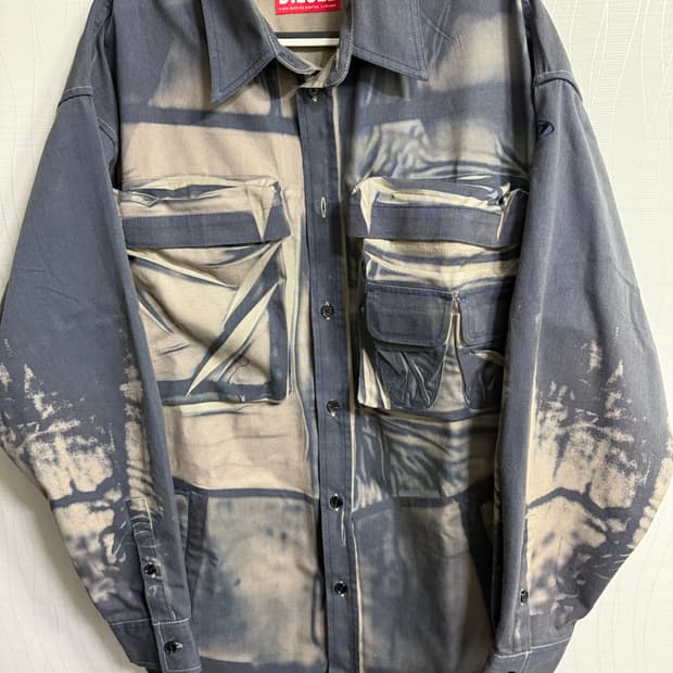 디젤 디스트레스드 셔츠 A121570QHAY