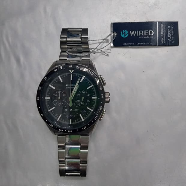 (새상품) seiko 와이어드 크로노그래프 메탈 