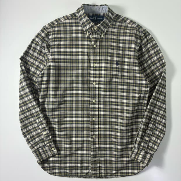 Polo  폴로 랄프로렌 자수 코튼 타탄체크 셔츠  