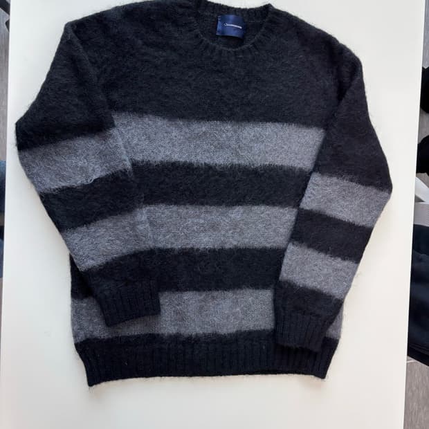 [3] 존 언더커버 스트라이프 모헤어 니트