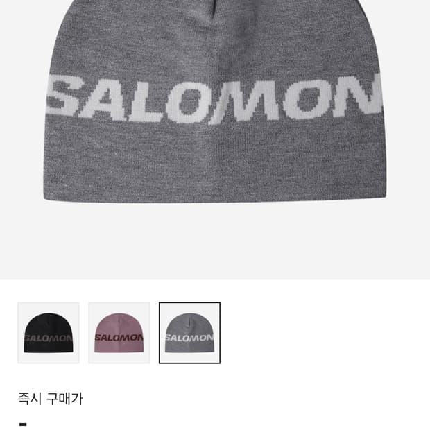 살로몬 피크비니 그레이 멜란지