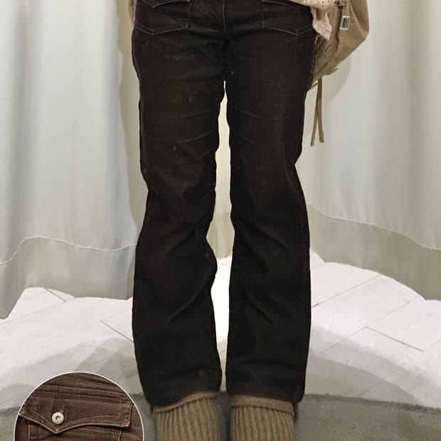 cocoa boots cut coduroy jean