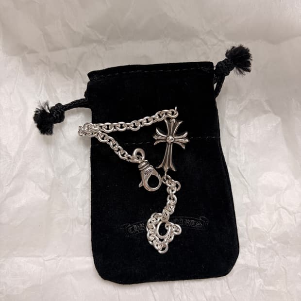 크롬하츠 타이니 CH 크로스 ne 체인 팔찌