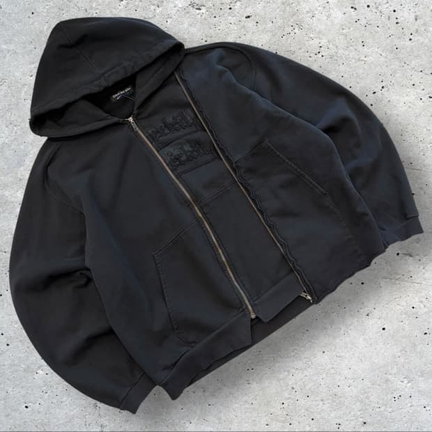 [XL] 코스트퍼킬로 Cost Per Kilo 블랙 후드집업 B914